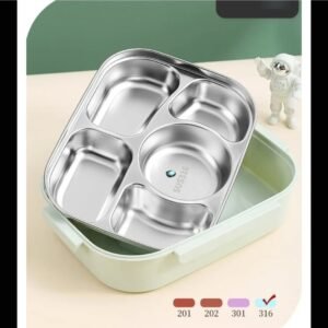 5 grid stainless steel lunch box