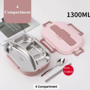 4 grid stainless steel lunch box